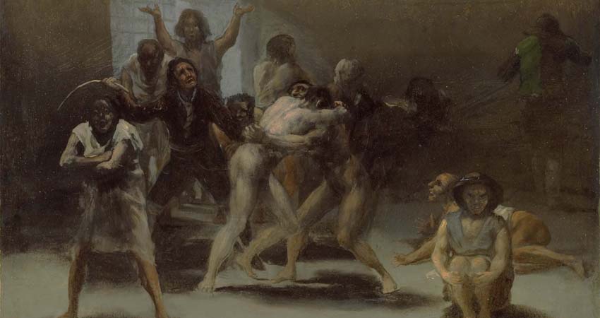 Cuadro Corral de locos de Francisco de Goya