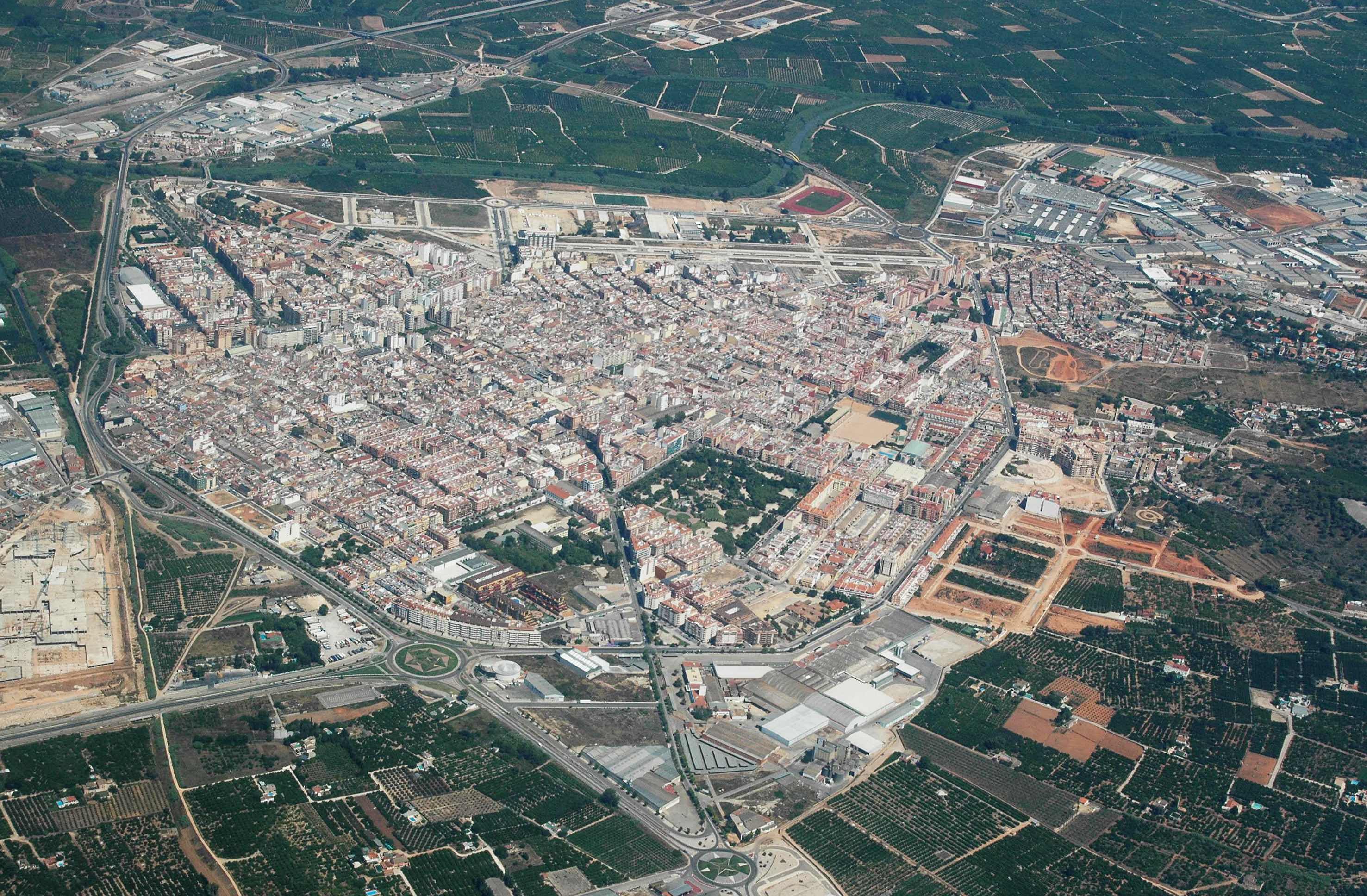 Vista aérea de Alzira