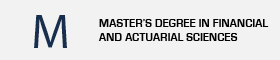 Link to Master's Degree in Actuarial and Financial Sciences