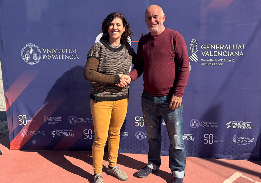 representants de la UV i de la Federació de tenis