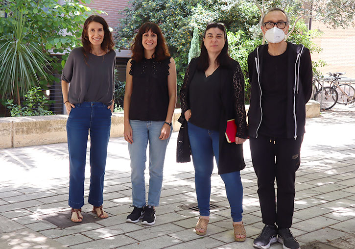 From left to right, Lydia Frasquet, Alba Braza, Ester Alba and David Pérez.