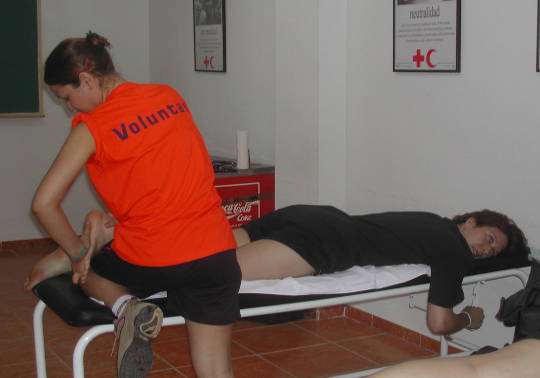 Una voluntaria, durante el curso.