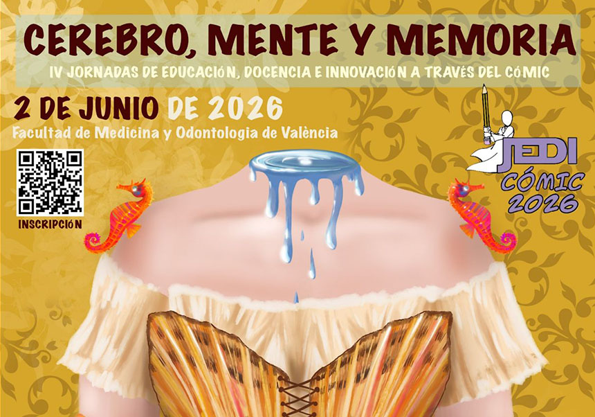 Cartel de las IV Jornadas de Educación, Docencia e Innovación a través del Cómic.