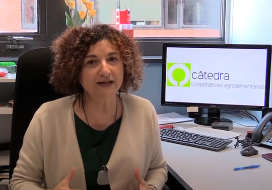 Pilar Alguacil, directora de la Cátedra de Cooperativas Agroalimentarias.