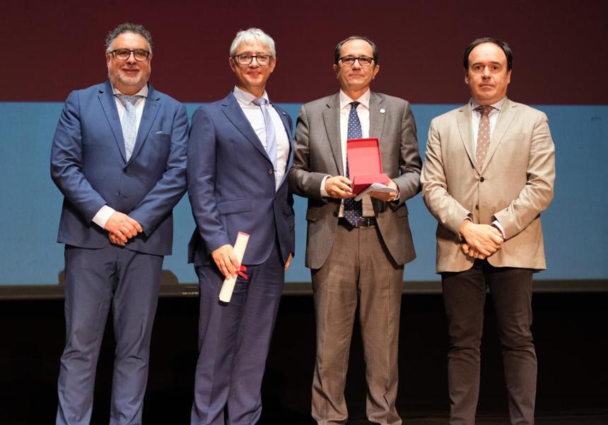Emilio Sampedro, Rafael Chaves, Juan Luis Gandía y Juanfran Pérez Llorca.