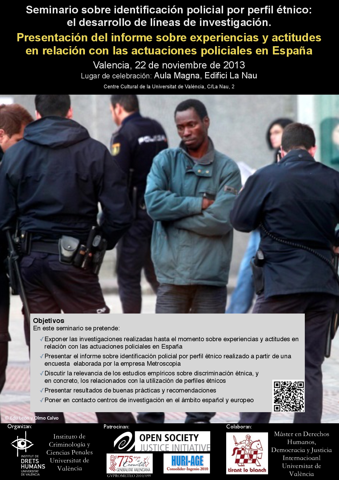 Seminari sobre identificació policial per perfil ètnic