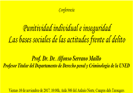 Punitividad individual e inseguridad: Las bases sociales de las actitudes frente al delito