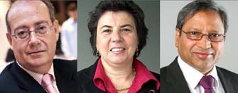 Miguel Ángel Miranda, Luisa de Cola, Mohammad Khaja Nazeeruddin.