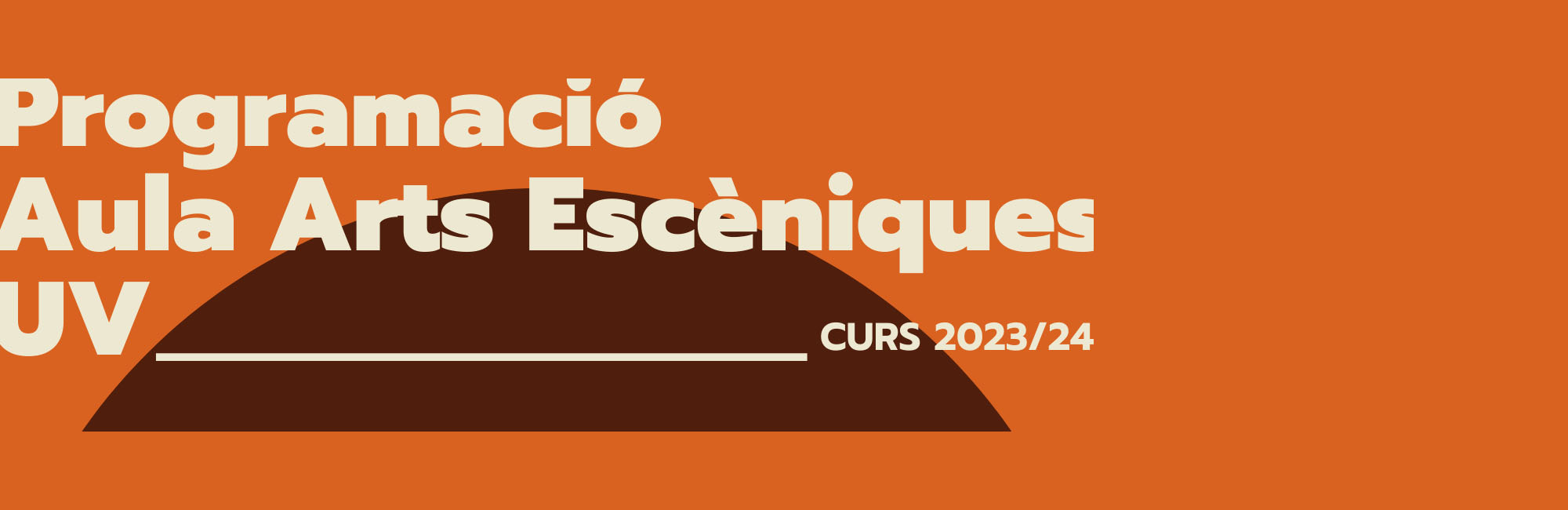 Cartell de la programació. 