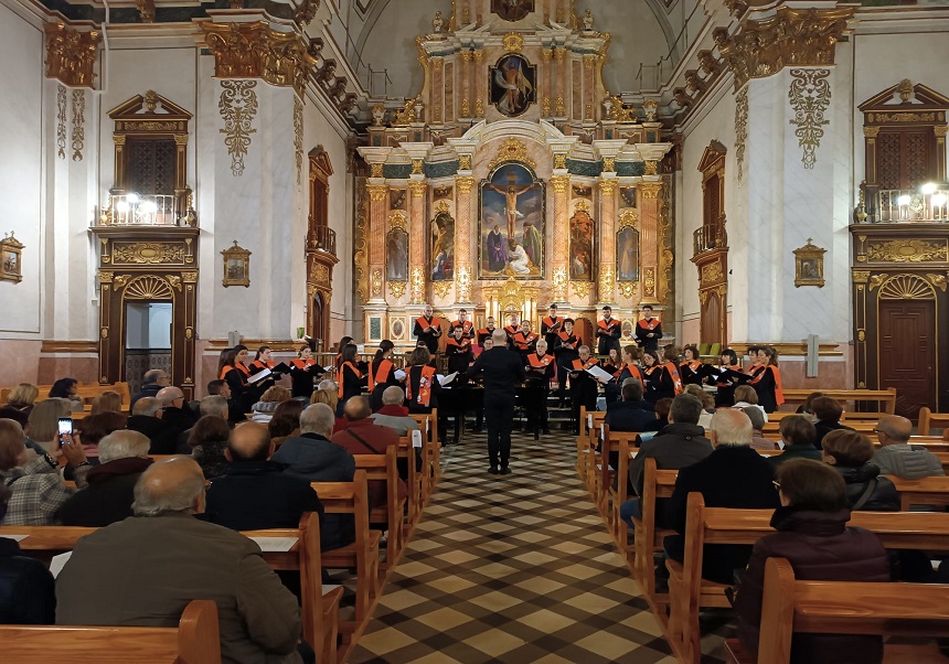 Un moment del concert de l'Orfeó a Gandia.