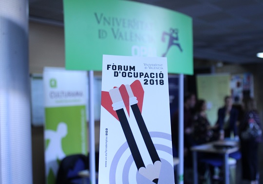 Cartell del Fòrum d'Ocupació 2018 Facultat de de Geografia i Història