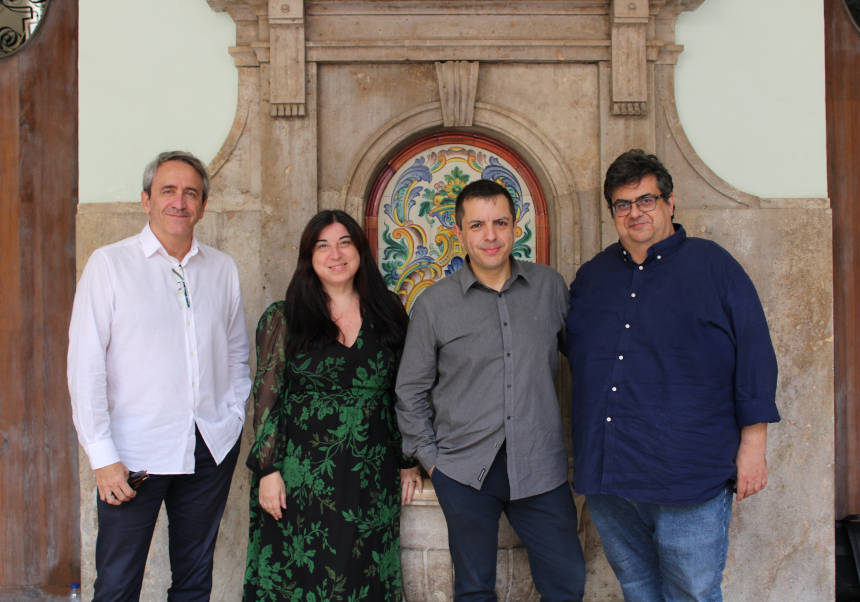 D'esquerra a dreta: Borja Hermoso, Ester Alba, Manuel de la Fuente i Álvaro Pons.