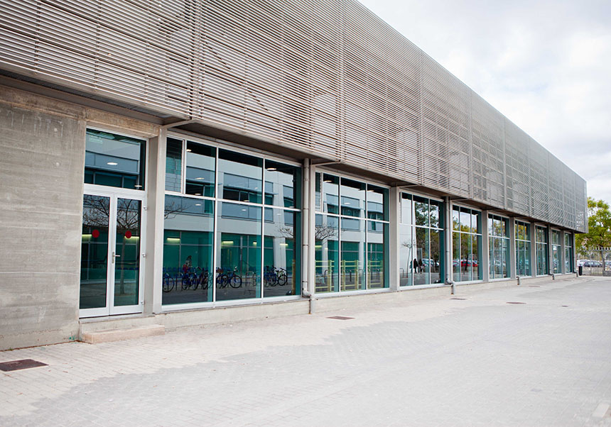 Imatge de l'aula d'expressió corporal al Campus de Tarongers.