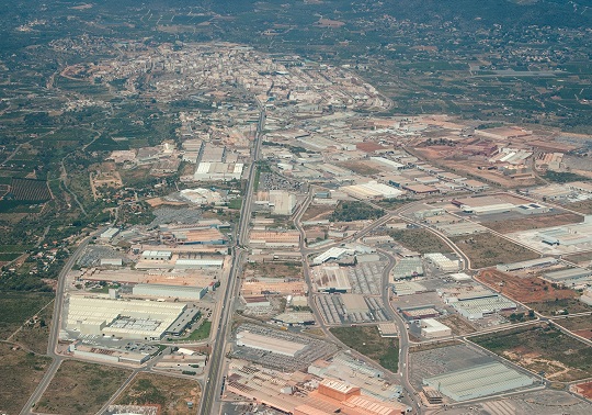 Onda_ Infraestructuras y Vista Aerea de los Poligons de La Plana