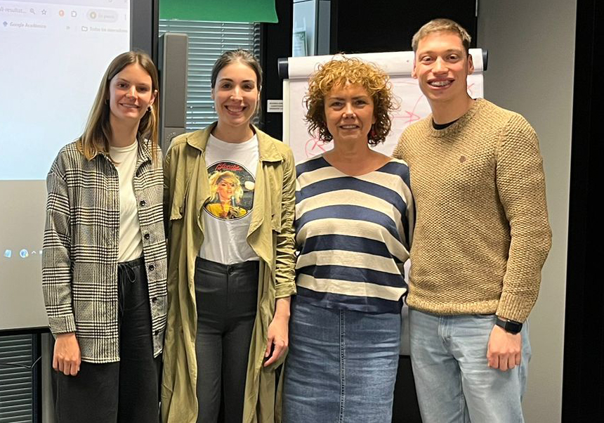 From left to right: Nina Jonczyk, Lucía Barrera, Marisa Salanova and Matías Arriagada.
