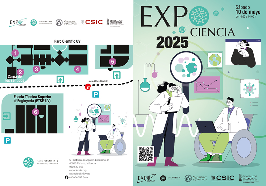 El próximo sábado 10 de mayo, de 10:00h. a 14:00h., se celebrará EXPOCIENCIA 2025