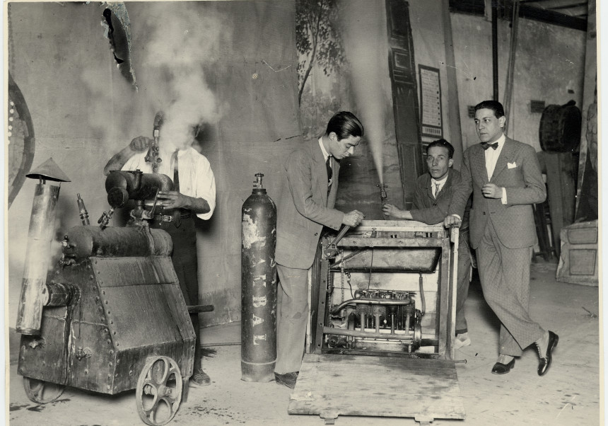 Máquinas de trucos de Rambal. Imagen de la exposición visitable en Utiel.