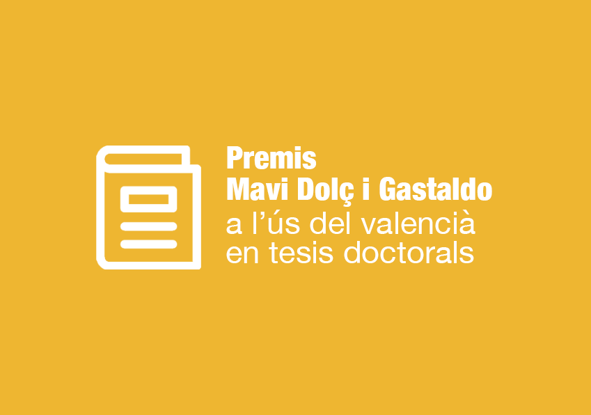Submit your doctoral thesis to the Mavi Dolç i Gastaldo Awards