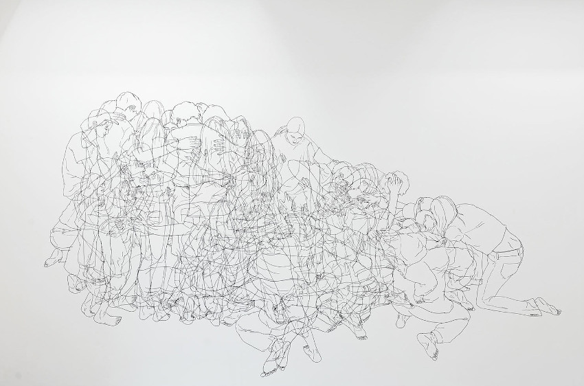 Dibujo grupo gente