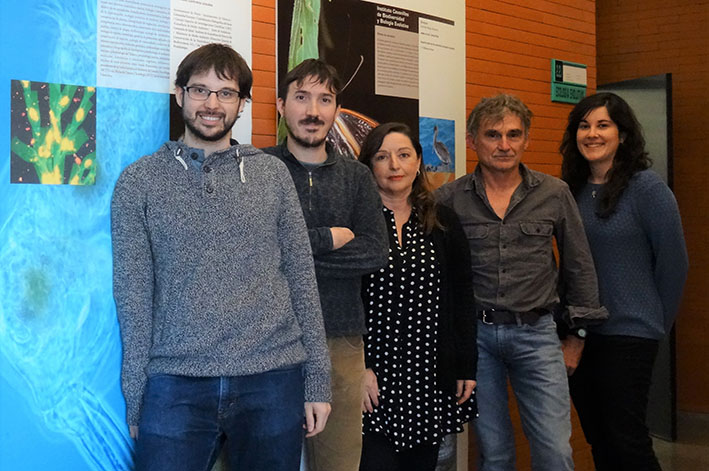 (De izquierda a derecha): Lluís Franch Gras, Eduardo García Roger, María José Carmona, Manuel Serra y Eva Tarazona.