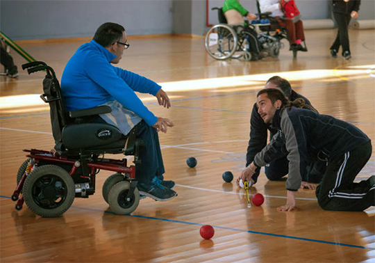 Boccia match