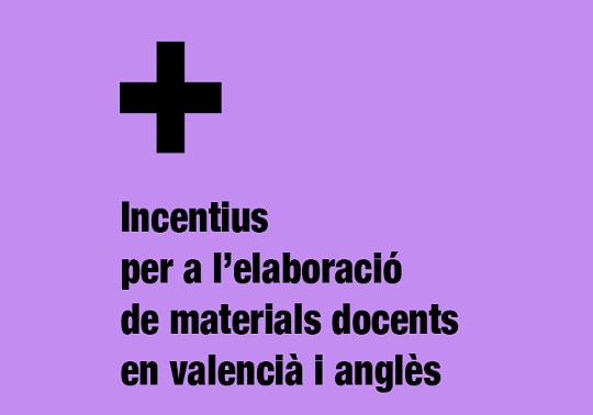 Incentius per a l'elaboració de material docent en valencià i anglès