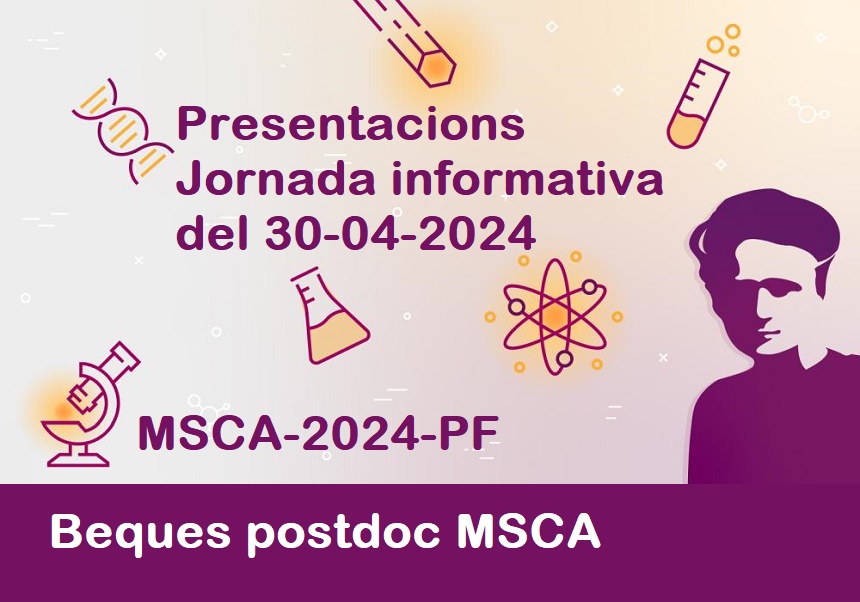 Presentaciones jornada MSCA PF 2024 de Horizonte Europa