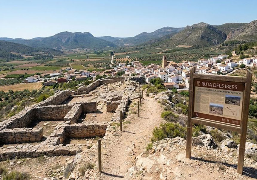 Yacimiento del Castillejo de la Muela, en Aras de los Olmos.
