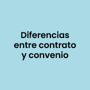 Diferencias entre contrato y convenio