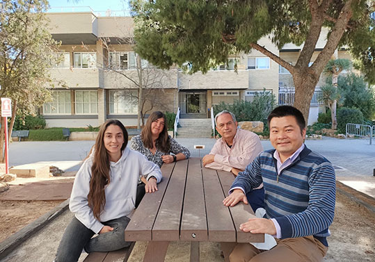 From left to right: Maria Lázaro, Patricia Hernández, Juan Ferré and Yudong Quan.