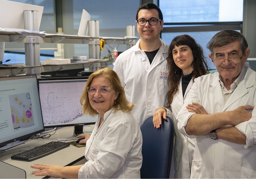 From the right Rosa Noguera, Isaac Vieco, Sofía Granados i Samuel Navarro.