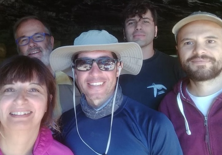 Some of the authors of the work (from left to right in the first row Oreto Garcia Puchol, Gianni Gallello, MircoRamacciotti; second row AgustínDiez Castillo and Alfredo CortellNicolau.