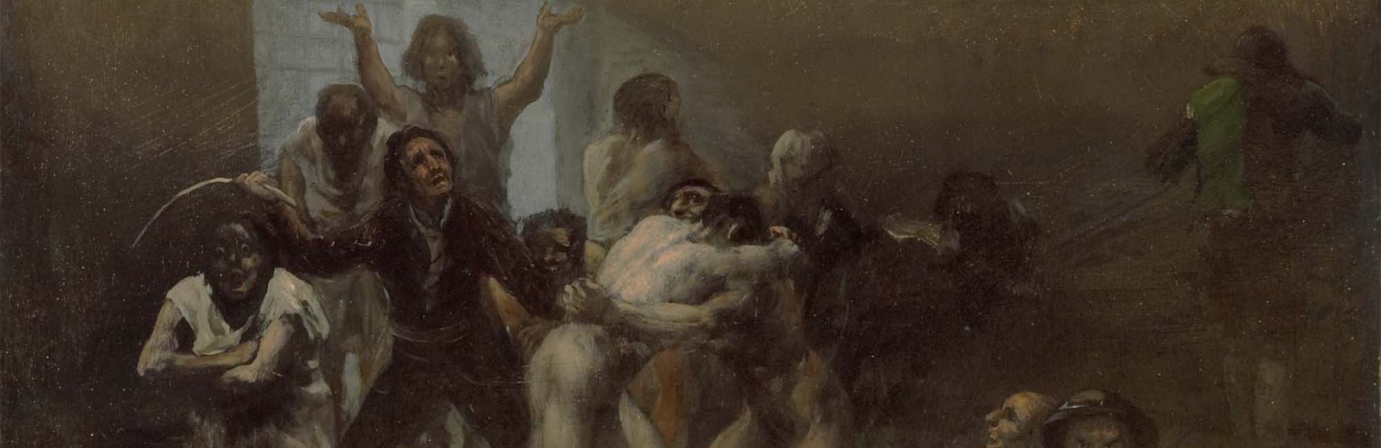 Cuadro Corral de locos de Francisco de Goya. 