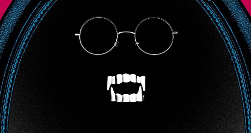 Dibuix de la cara d'un vampir