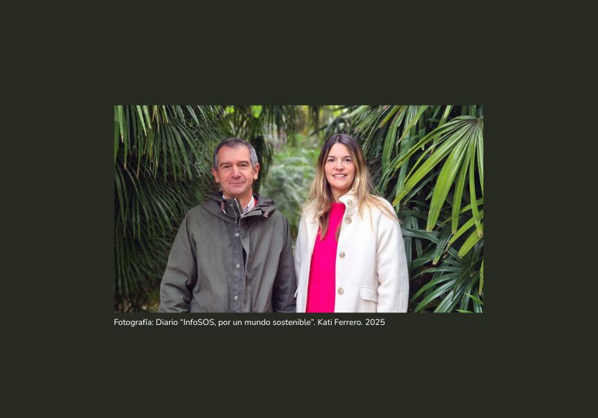 Fotografía: Jaime Güemes y Beatriz Medina, equipo directivo de la Càtedra de Economía del Bien Común de la UV. Foto de Kati Ferrero, publicada en InfoSOS (infosos.es) en enero de 2025.