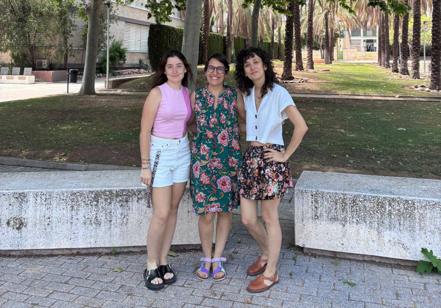 Left to right, Daniela Jiménez-Díaz, Carmen Agustín-Pavón and Ana Martín-Sánchez.