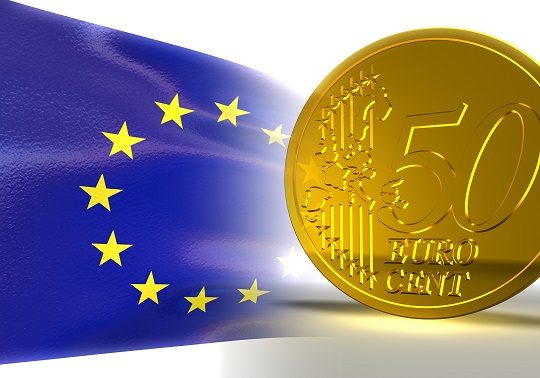 Bandera UE i 50 céntimos