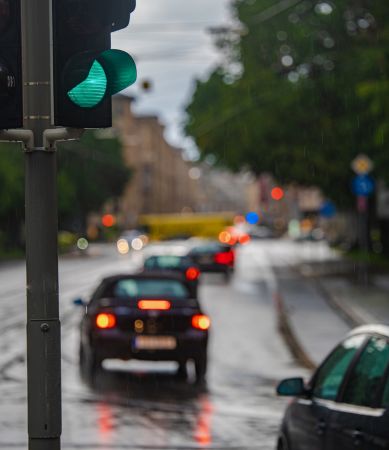 Fotografía de una ciudad con contaminación