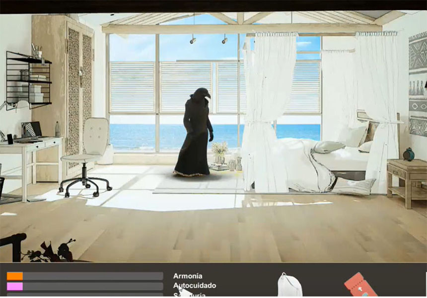 A scene from the video game