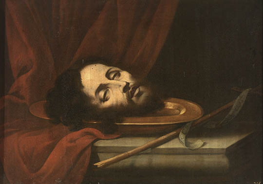 The head of St. John the Baptist on a platter