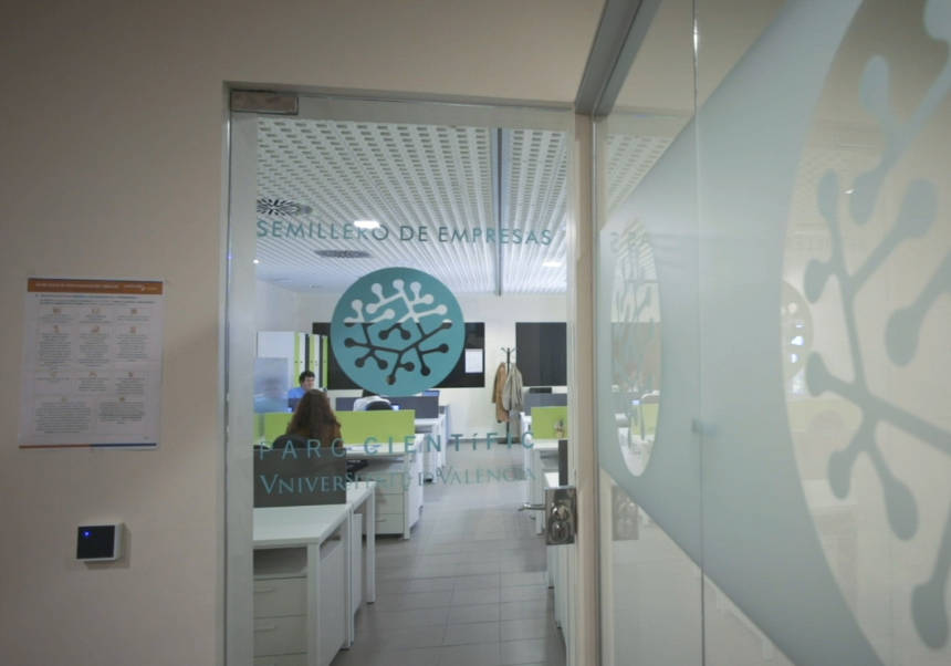 Entrance to the companies' seedbed of the UV Science Park