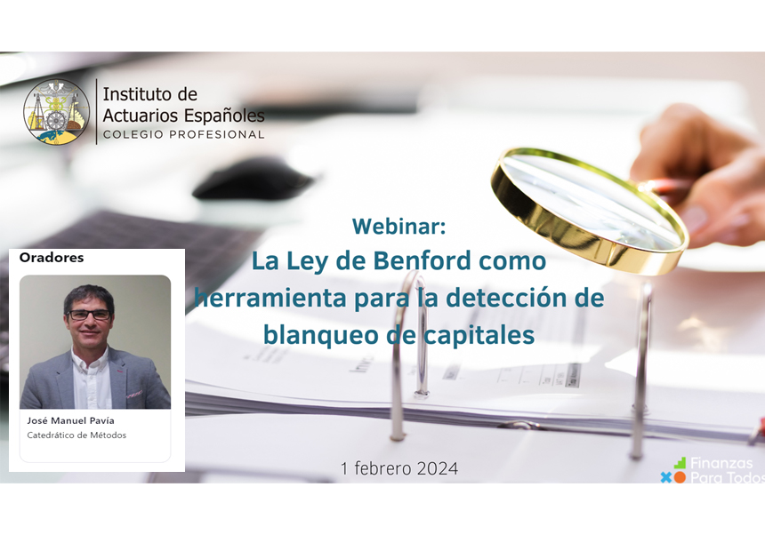 Cartell del Webinar sobre la Llei de Benford