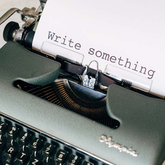 Fotografia d'una màquina d'escriure