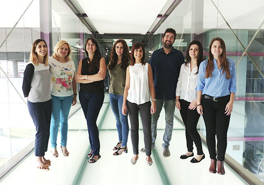 El equipo de Bemygene posa en el Parc Científic