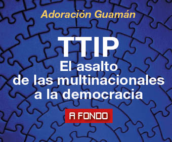 Portada del llibre d'Adoración Guamán sobre el TTIP.