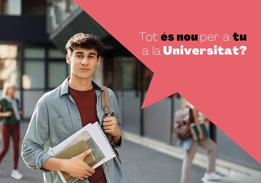 ¿Todo es nuevo para ti en la Universitat? Te interesa tener un mentor o una mentora Entreiguals