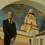 Mural in Rector Peset Hall of Residence. Damián Flores Llanos
