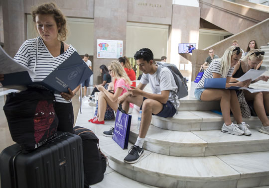 Estudiantat erasmus, a la Universitat de València.