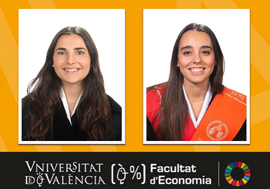 Ana Lleó i Paloma Alonso, estudiants de la Facultat d’Economia entre els millors expedients d'Espanya