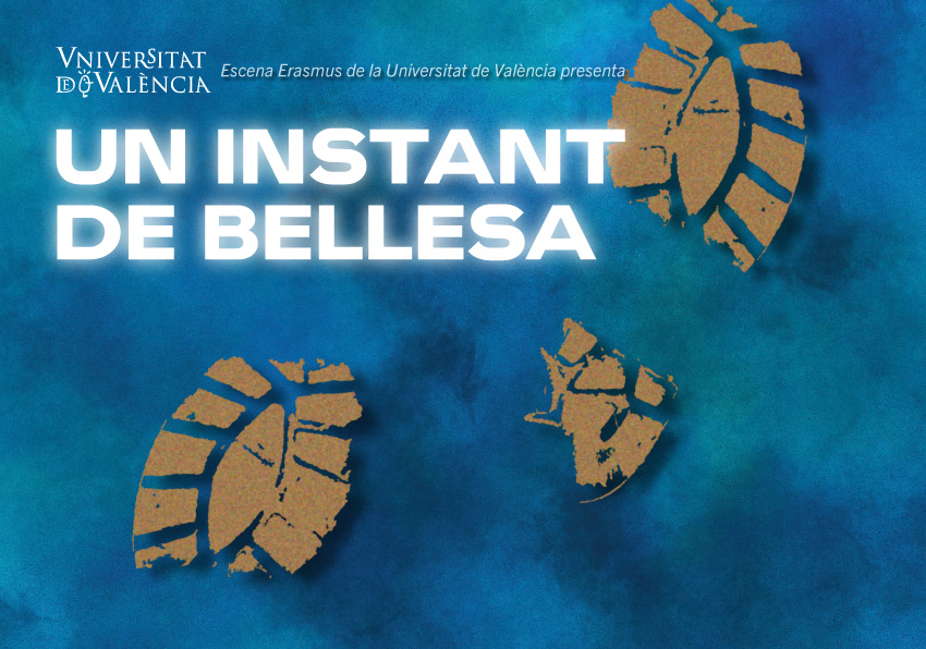 Cartel de la obra 'Un instant de bellesa', por Escena Erasmus UV.